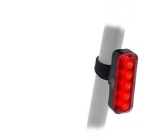Author Rear Light XYRIUS Brake USB 400lm(juodas/red-lens)