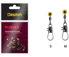 Delphin RUNNER šėryklėlės atvadas su segtuku, 10 vnt.