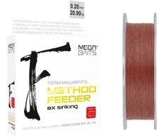Dragon Team MegaBaits Method Feeder 8X Sinking Dark Brown 150 m pintas valas