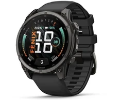 Išmanusis laikrodis Garmin fēnix® 9 – 47mm, Tamsiai pilkas, DLC titanas, su juodu silikoniniu dirželiu | 010-04762-11