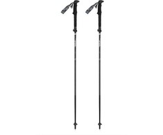Gabel Hybrid Carbon Sulankstomos šiaurietiškojo ėjimo lazdos, 120-140 cm, juodos