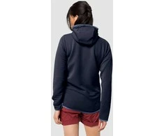JackWolfskin Džemperis moterims Jack Wolfskin Modesto Hooded JKT mėlynas