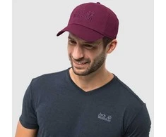 JackWolfskin Kepurė su snapeliu JACK WOLFSKIN BASEBALL CAP vyšninė