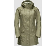 JackWolfskin Lietpaltis moterims JACK WOLFSKIN CAPE YORK COAT | chaki