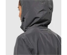 JackWolfskin Lietpaltis moterims JACK WOLFSKIN CAPE YORK COAT | tamsiai pilkas