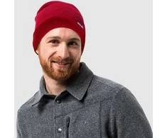 JackWolfskin Megzta kepurė JACK WOLFSKIN RIB | raudona