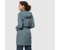 JackWolfskin Striukė moterims NORDEN PORT COAT W | pilka