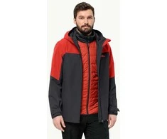 JackWolfskin Vyriška striukė Jack Wolfskin GLAABACH 3in1 | strong red
