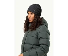 JackWolfskin Žieminė kepurė Jack Wolfskin Rib Knit | juoda