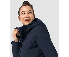 JackWolfskin Žieminis paltas moterims JACK WOLFSKIN COLD BAY COAT tamsiai mėlynas