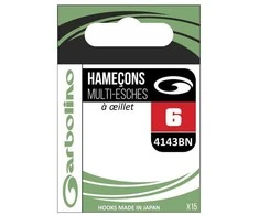 Kabliukai Garbolino HAMECON TRUITE 4143Bn, 10 dydis, juodi