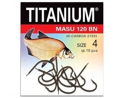 Kabliukai karšiams Robinson Titanium MASU 120BN