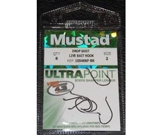 Kabliukai Mustad Ultrapoint Dropshot 10546NPBN, 6 vnt.