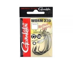 Kabliukai ofsetiniai Gamakatsu Worm 330, nikelio spalvos