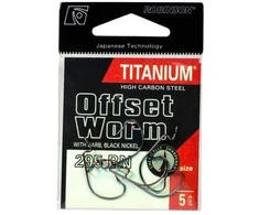 Kabliukai Robinson Titanium Offset Worm 295, 5 vnt.