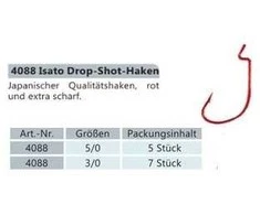 Kabliukas BYRON ISATO Drop Shot 4088
