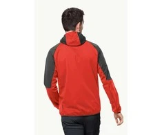 JackWolfskin Vyriška striukė Jack Wolfskin FELDBERG (softshell) | strong red