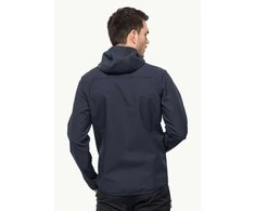 JackWolfskin Vyriška striukė Jack Wolfskin BORNBERG (softshell) | night mėlynas