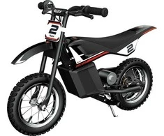Razor MX125 +DECALS Dirt Bike, ES, juodas, ličio baterija