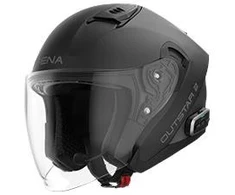SENA OUTSTAR 2 „Smart Open Face“ su „Mesh“ ryšio sistema, matinė juoda, XXL