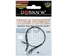 Plieniniai pavadėliai Robinson Titan Power, 25-35 cm, 6-12 kg, 2 vnt.