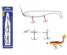 Sistemėlė Dragon sutvirtinti guminį masalą Surflon 1/0 9 cm 14 kg