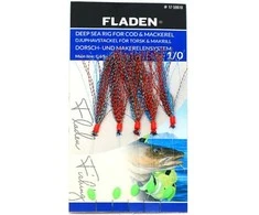Sistemėlė Fladen Glitter Feather Rig Raudona Turquoise 17-596