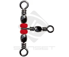 Suktukas trišakis Sunset Triple Swivel W / Beads ST-S-1706