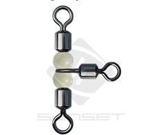 Suktukas trišakis Sunset Triple Swivel W / Beads ST-S-1027