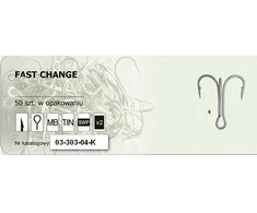 Trišakiai kabliukai Robinson Fast Change 40vnt.