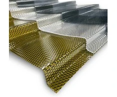 MK PC DIAMONDS TILE EFFECT - čerpės imitacijos deimantinė monolitinio polikarbonato danga - 4 m - Bronzinė