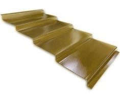 MK PC DIAMONDS TILE EFFECT - čerpės imitacijos deimantinė monolitinio polikarbonato danga - 4 m - Bronzinė