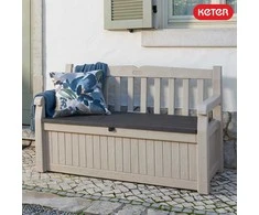 Keter EDEN GARDEN BENCH suoliukas 265L - Grafito/pilka