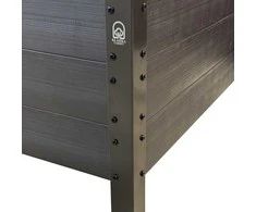 Klasika Garden GPPS modulinė pakelta lysvė KLASIKA Woodlook (L-formos) - Antracito (pilka)