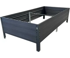 Meistro Kodas GPPS, pakelta lysvė KLASIKA WOOD LOOK 150x75x30, antracitinė spalva (pilka)
