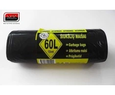 Maišai šiukšlėms 60 litrų
