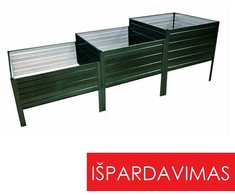 Modulinė pakelta lysvė KLASIKA GARDEN "Laiptai", CHAKI spalvos (su defektais)
