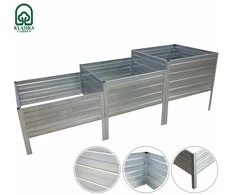 Modulinė pakelta lysvė KLASIKA GARDEN "Laiptai" - RAL 7016
