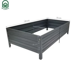 Pakelta lysvė KLASIKA GARDEN, dažyta pagal RAL - RAL 8017