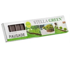 Stella Green Plastikinė sodo tvorelė PA80 BOX, 3,9 m, Stella Žalias - Ruda