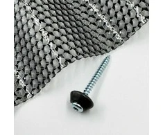 Bikuvalt Baltic Plastic Solutions Tvirtinimo varžtai į medį su tarpine M5 x 50 mm MK PC DIAMONDS (3 spalvos) - Pilka