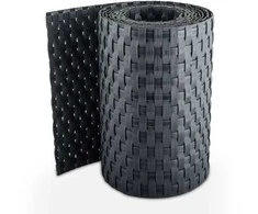 Tvoros juosta MIKKO Rattan 19cm x 12,75m, grafitas MK-03