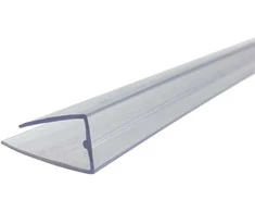 Užbaigimo profilis (U) 4-6 mm, plastikinis, skaidrus - 6,30 m