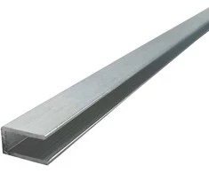 Užbaigimo profilis (U) 6 mm, aliuminis - 3 m