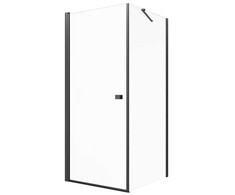 City Dušo kabina MESINA Juodas DW 80x80