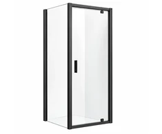 Dušo kabina NAPOLI juodas DW 90x100