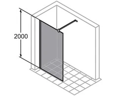 Dušo sienelė HÜPPE Design Pure 8P1125 80x200