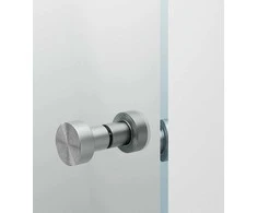 Pusapvalė dušo sienelė IDO Showerama 10-41 800, dalinai matinis stiklas