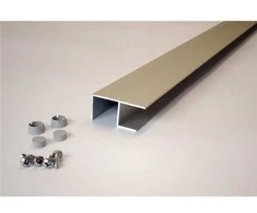 Sujungimo profilis stačiu kampu Ifö Solid SVVK N, aliuminio spalvos