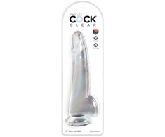 Pipedream KingCockClear 10 w kamuoliukai skaidrūs
